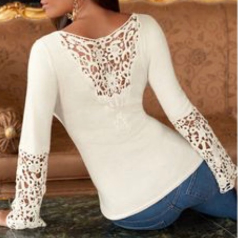 BP Crochet Accent Top